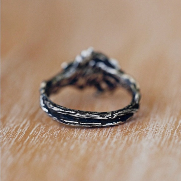 🆕 S925 Sterling Silver Wiccan Pagan Moonstone Triple Goddess Moon Ring - Picture 15 of 17